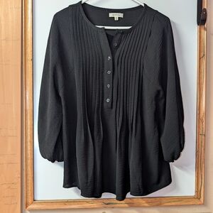 Max Studio Black Flowy Blouse